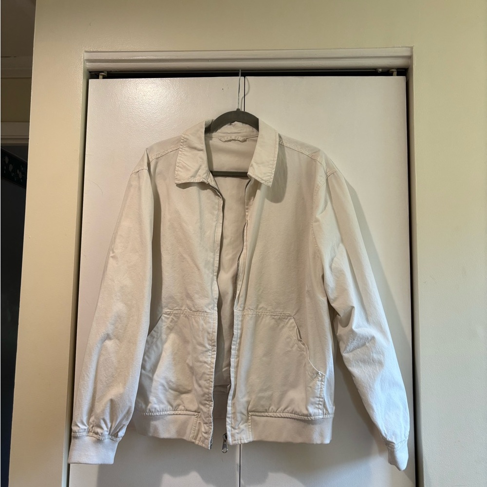 Zara Harrington / Bomber Style Jacket in White